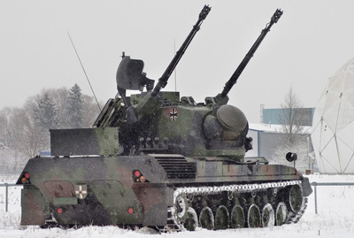 Deutsche Flugabwehrpanzer vom Typ Gepard für die Ukraine
