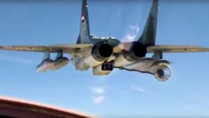 Ägyptische MiG-29M demonstriert Luftbetankung