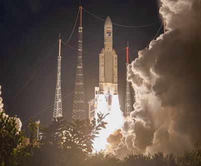 Letzter Flug einer Ariane 5 mit zwei Satelliten erfolgreich